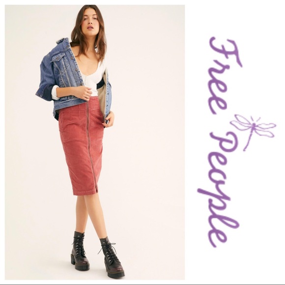 Free People Dresses & Skirts - NWT Free People I Want It All Cord Midi Skirt